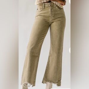Kancan the kerley 90s flare high rise jeans in brown size 30 28 inch inseam